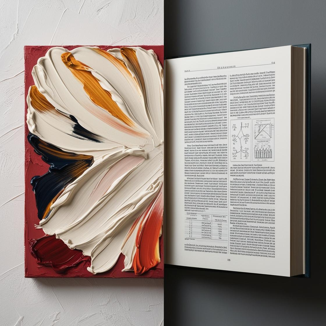 Metà libro e metà quadro